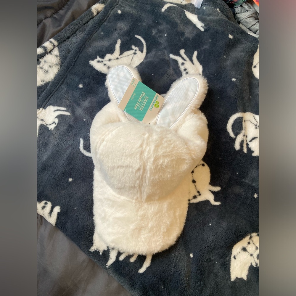 Soft Fuzzy Bunny Ear Baseball Cap Hat